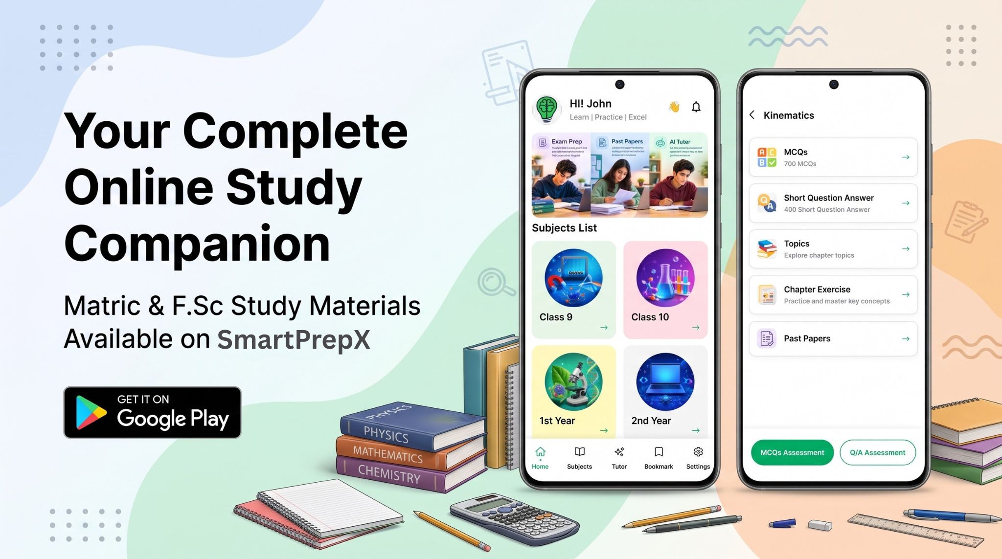 Matric and F.Sc students in Pakistan studying with the SmartPrepX mobile app